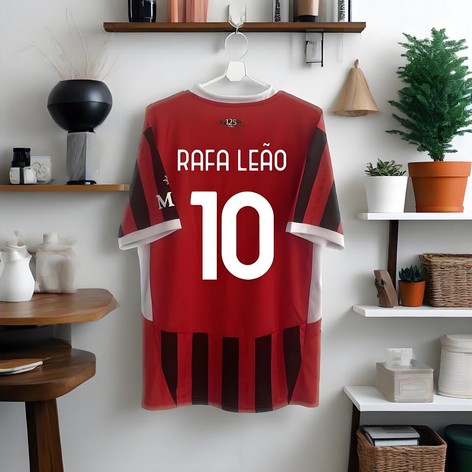 AC Milan 125th Anniversary Jersey Red Black Soccer Football Shirt