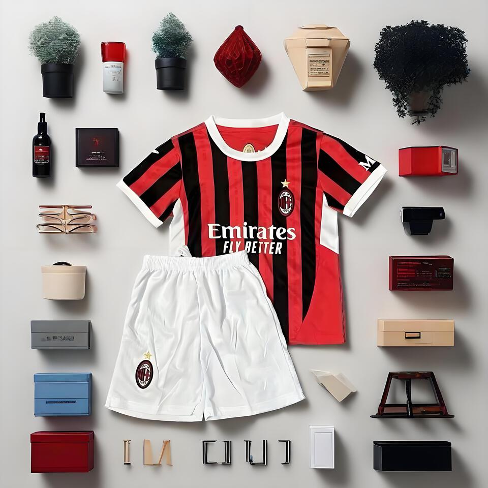 AC Milan Home Jersey 2024 Red Black Football Shirt