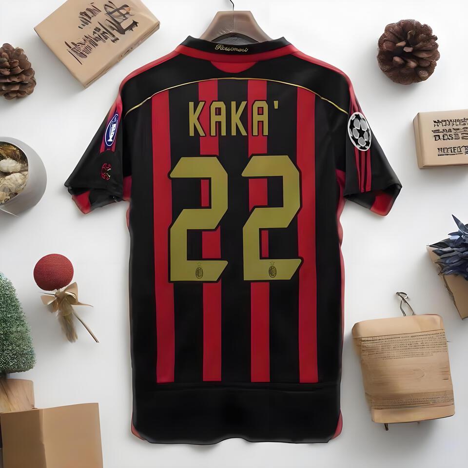 AC Milan Kaka 22 Black Red Breathable Quick-Dry Men's Women's Jersey