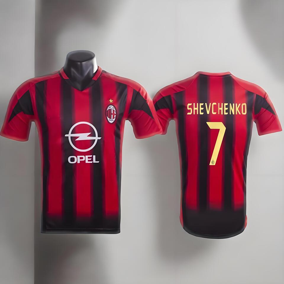 AC Milan Shevchenko Home Jersey Authentic Football Shirt