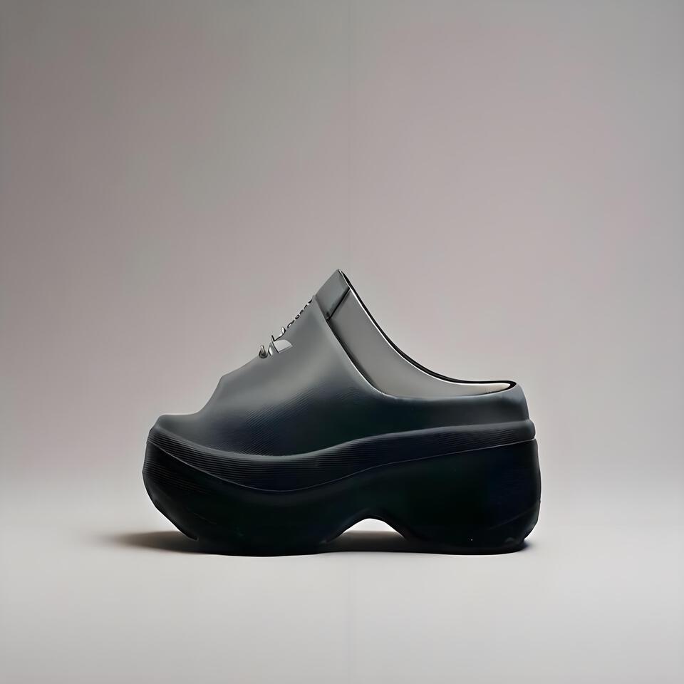 Adidas Adilette Clog | All Black Platform Slide | Unisex EVA Non-Slip