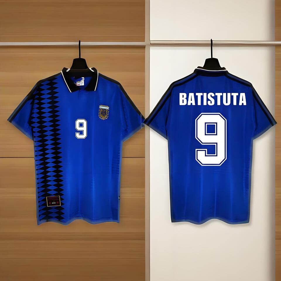 Adidas Argentina Blue BATISTUTA 9 Jersey Men's Football Shirt