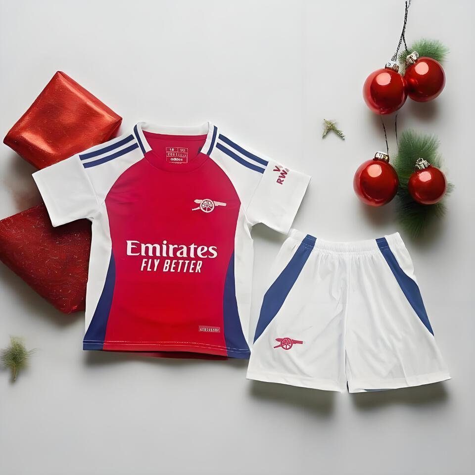 Adidas Arsenal Red White Tracksuit - Men's Training Sports Suit