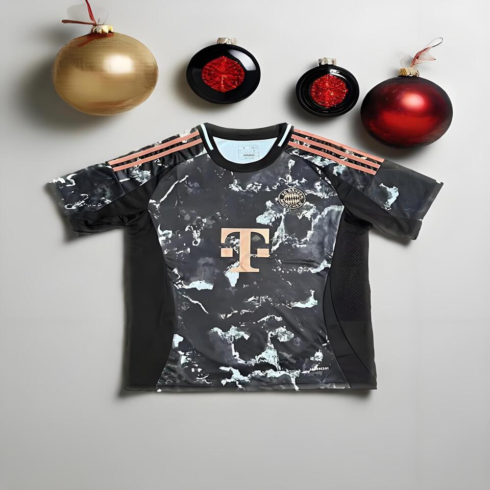 Adidas Bayern Munich Black & White Football T-Shirt | Official Merch