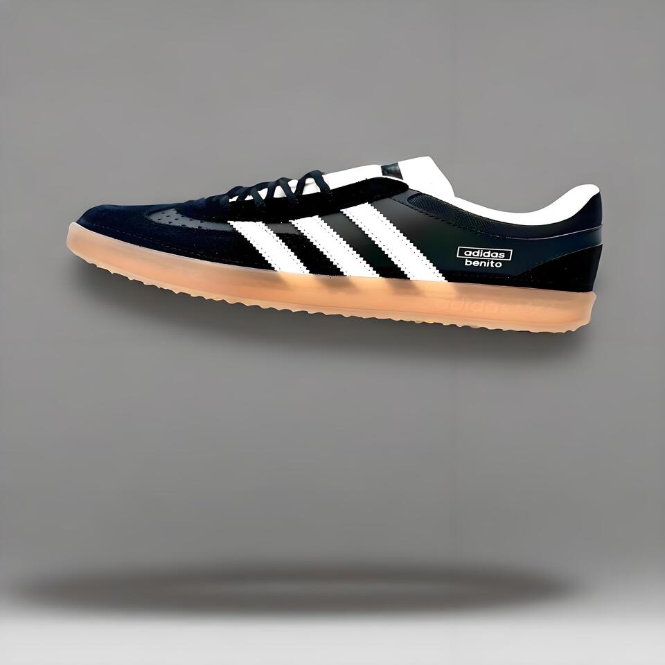 adidas Benito Black White Gum Retro Sneakers