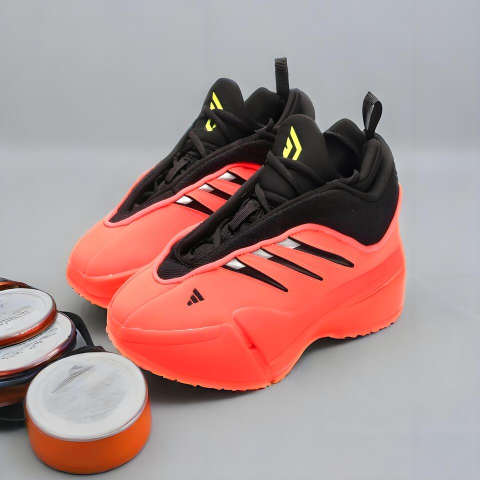 adidas D.O.N. Issue Coral Orange Black Breathable Basketball Shoes