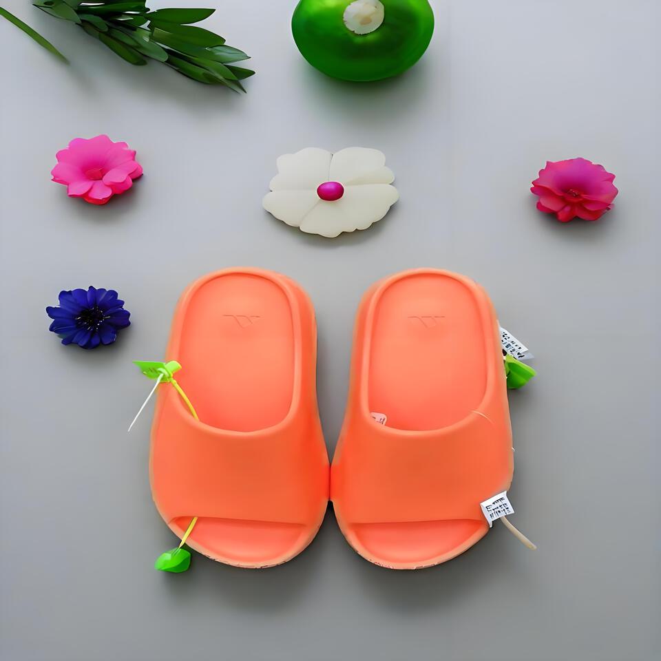 Adidas EVA Orange Unisex Non-Slip Slides