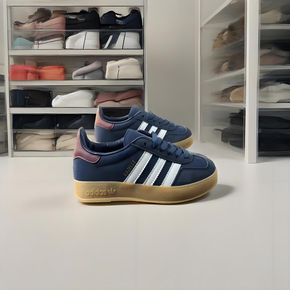Adidas Gazelle Blue Suede Classic Retro Sneakers