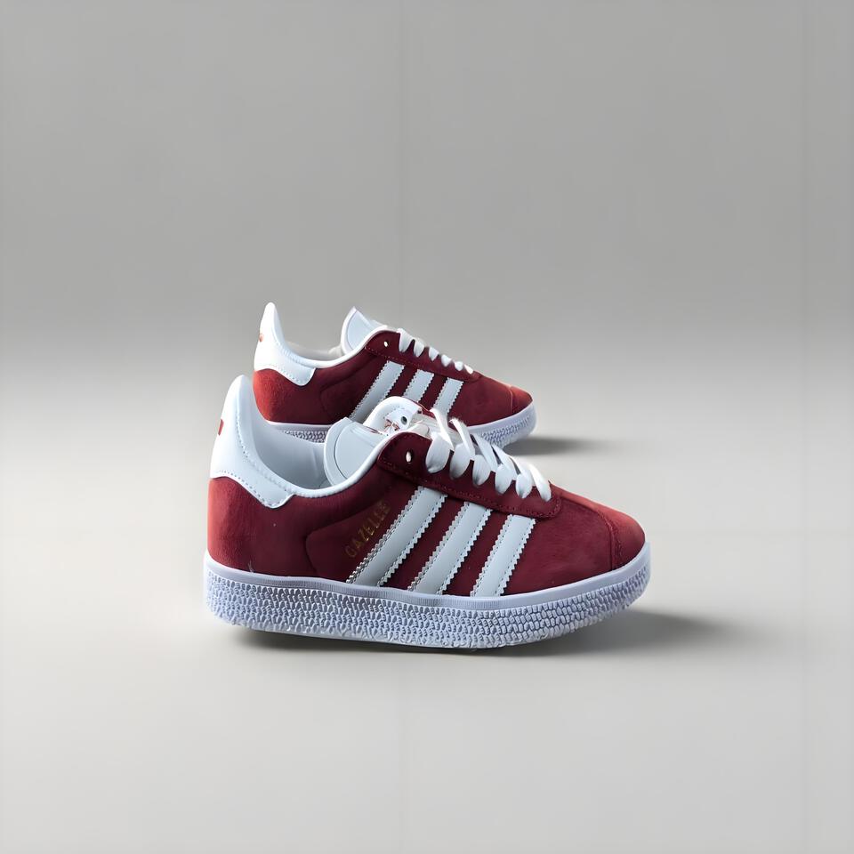 Adidas Gazelle Burgundy Suede Retro Sneakers Classic