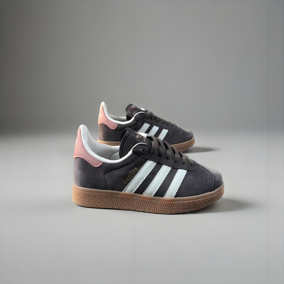 Adidas Gazelle Suede Sneakers | Retro Grey Pink Women's & Men's