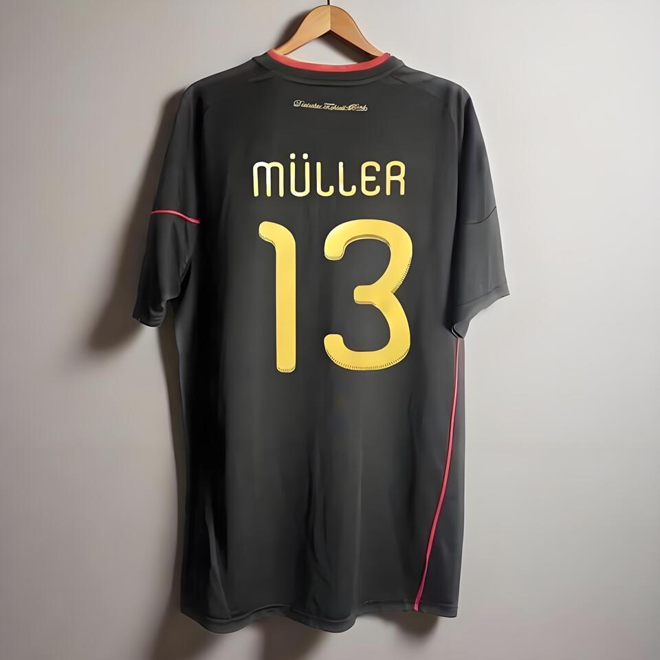 Adidas Germany Thomas Mueller 13 Black Football Soccer Jersey