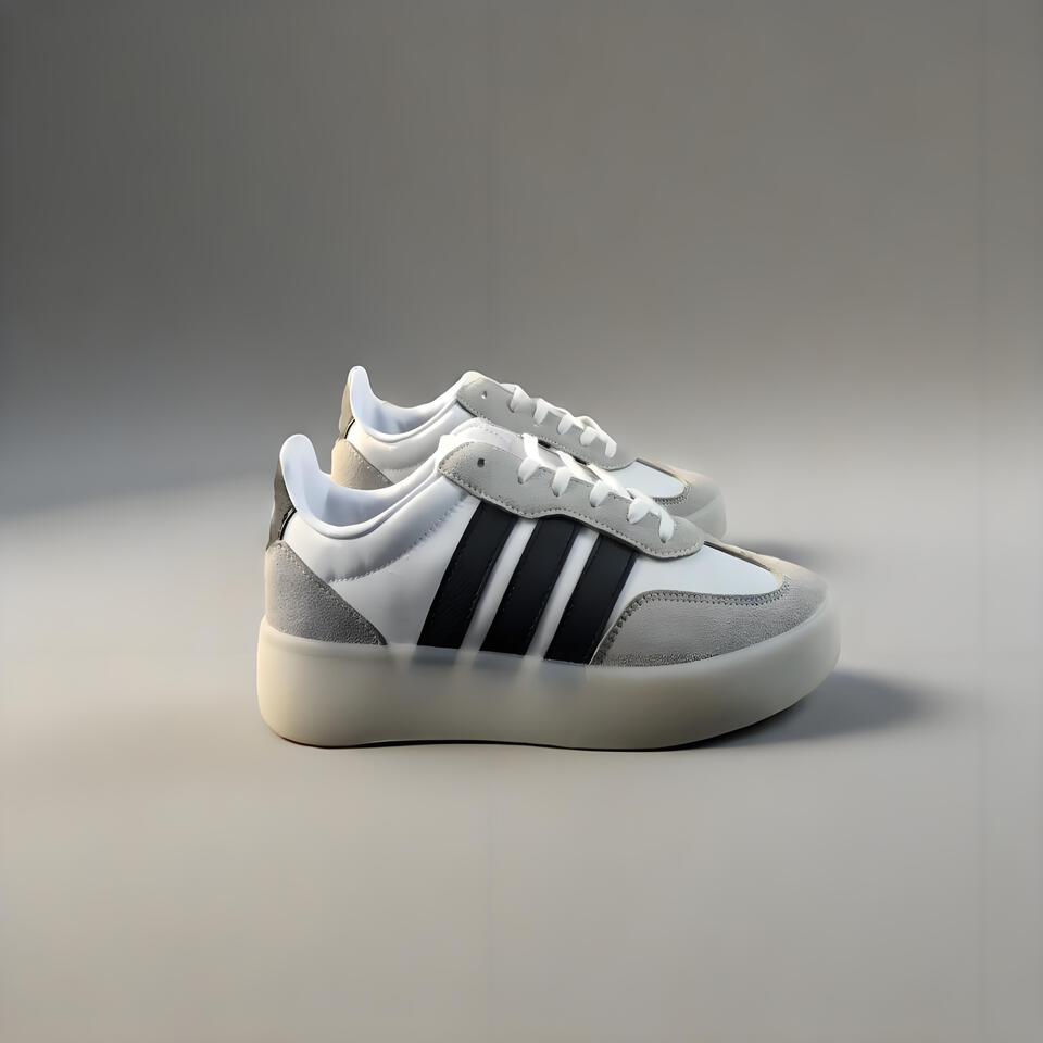 Adidas Grand Court Grey White Black Shoes