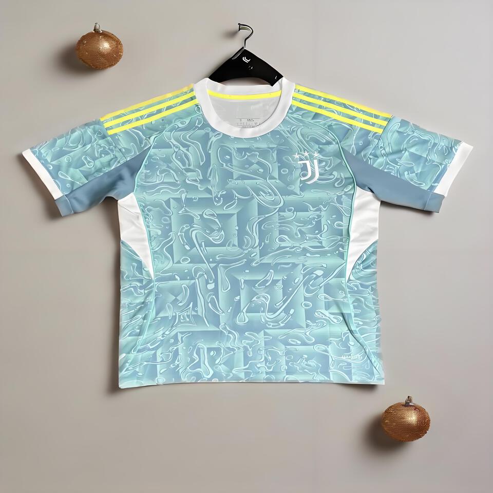 Adidas Juventus Light Blue Mesh Breathable Sports T-Shirt