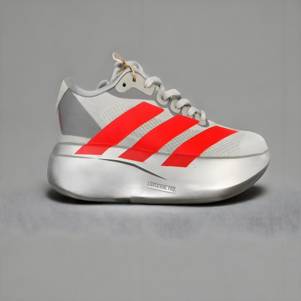 Adidas Lightstrike Pro Running Shoes: Grey & Red | Lightweight & Responsive