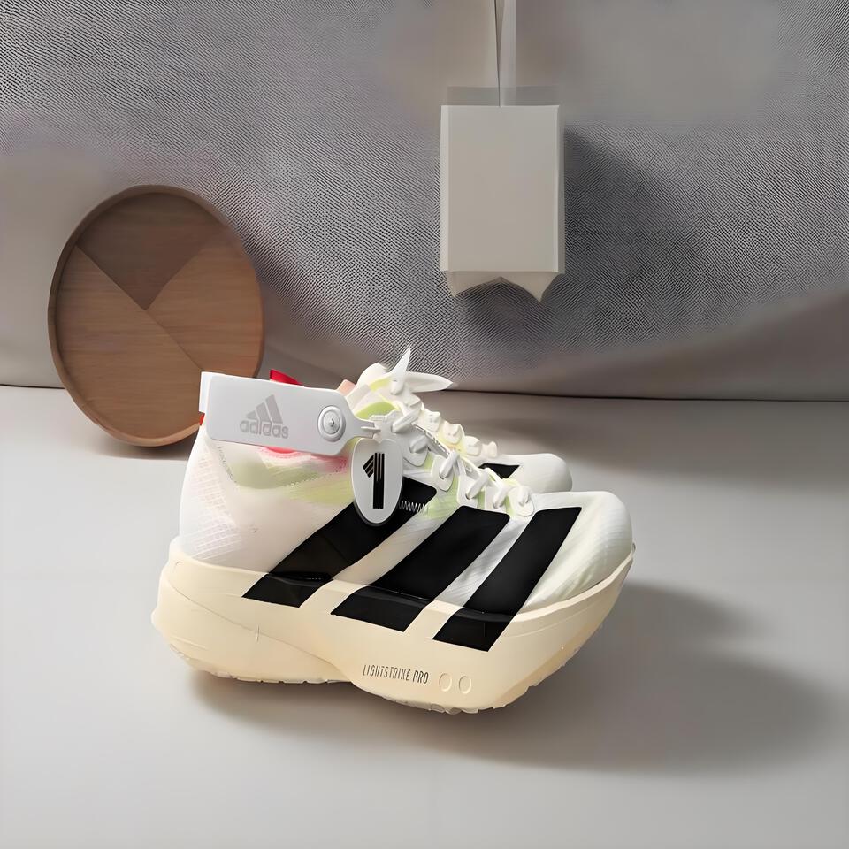 Adidas Lightstrike Pro White Black Gradient Breathable Mesh Sports Shoes