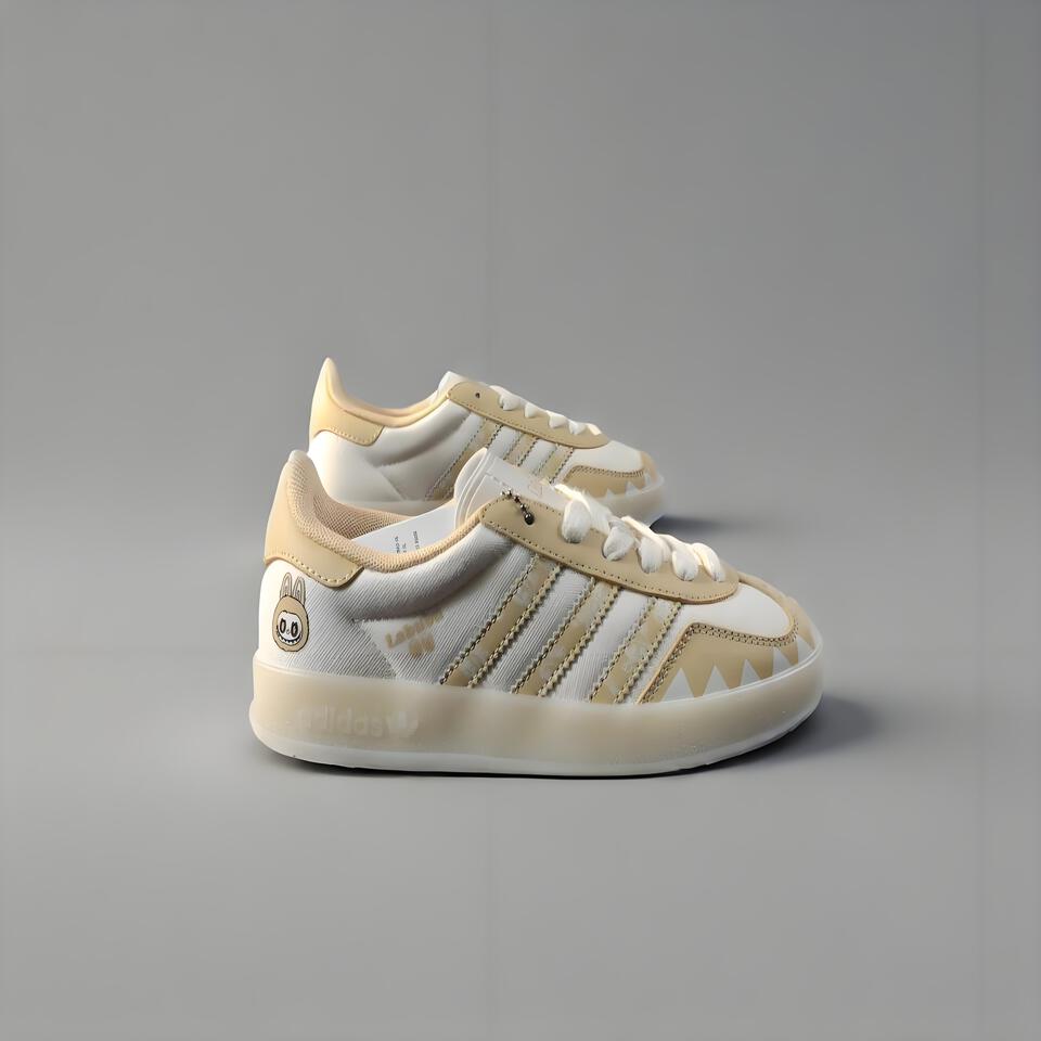 Adidas LONG 90 Unisex Canvas Sneakers in Off White | Retro Casual Shoes