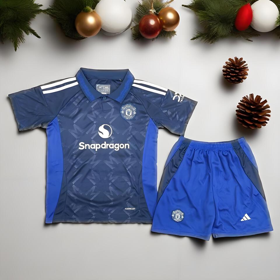 Adidas Manchester United Dark Blue Breathable Football Kit