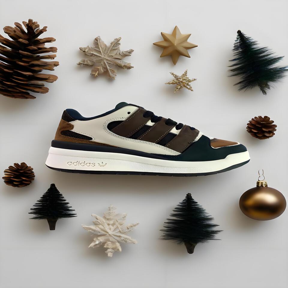 adidas Originals Brown White Black Retro Sneakers Chunky Sole