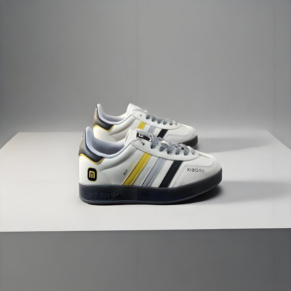 adidas Originals Retro Sneakers White Yellow Grey Black