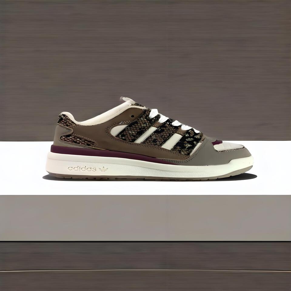 adidas Originals Snake Print Retro Sneakers Suede Chunky Sole
