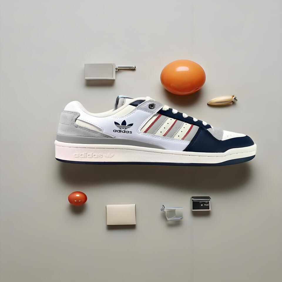adidas Originals Spezial Retro Sneakers White Grey Blue Red Suede Leather