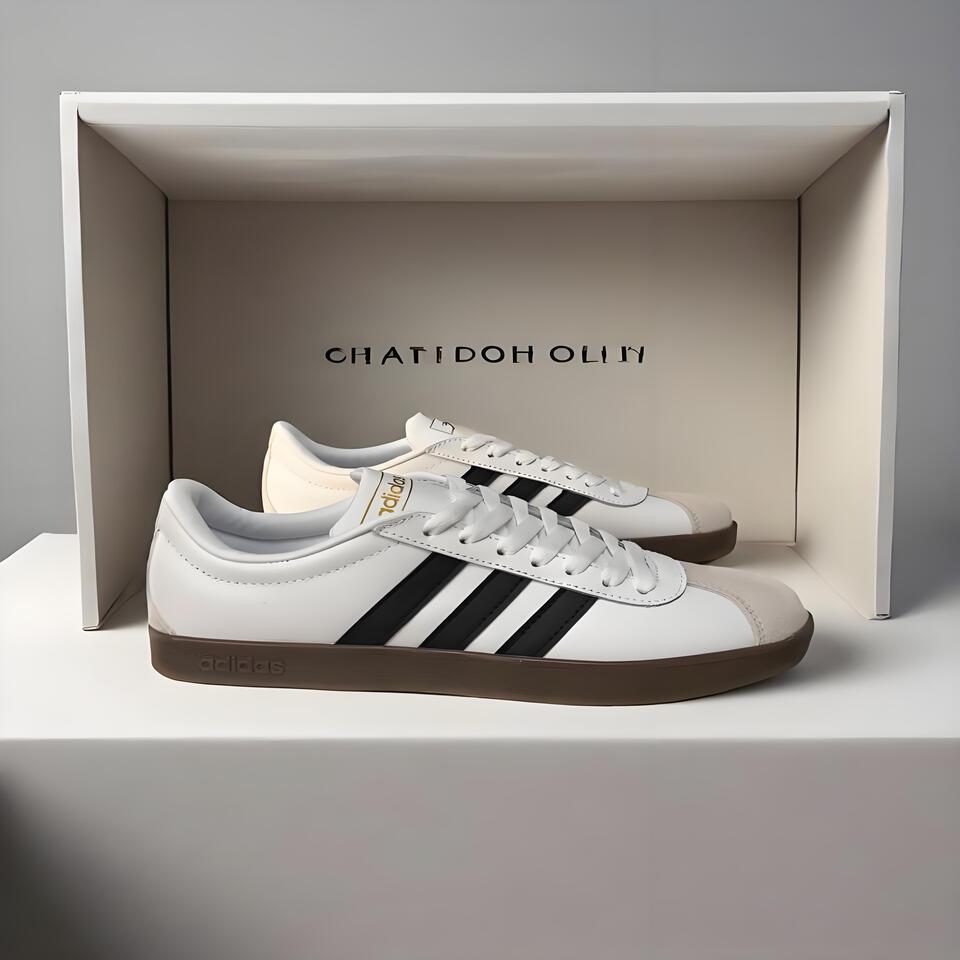 adidas Originals Suede Retro Sneakers White Black Brown