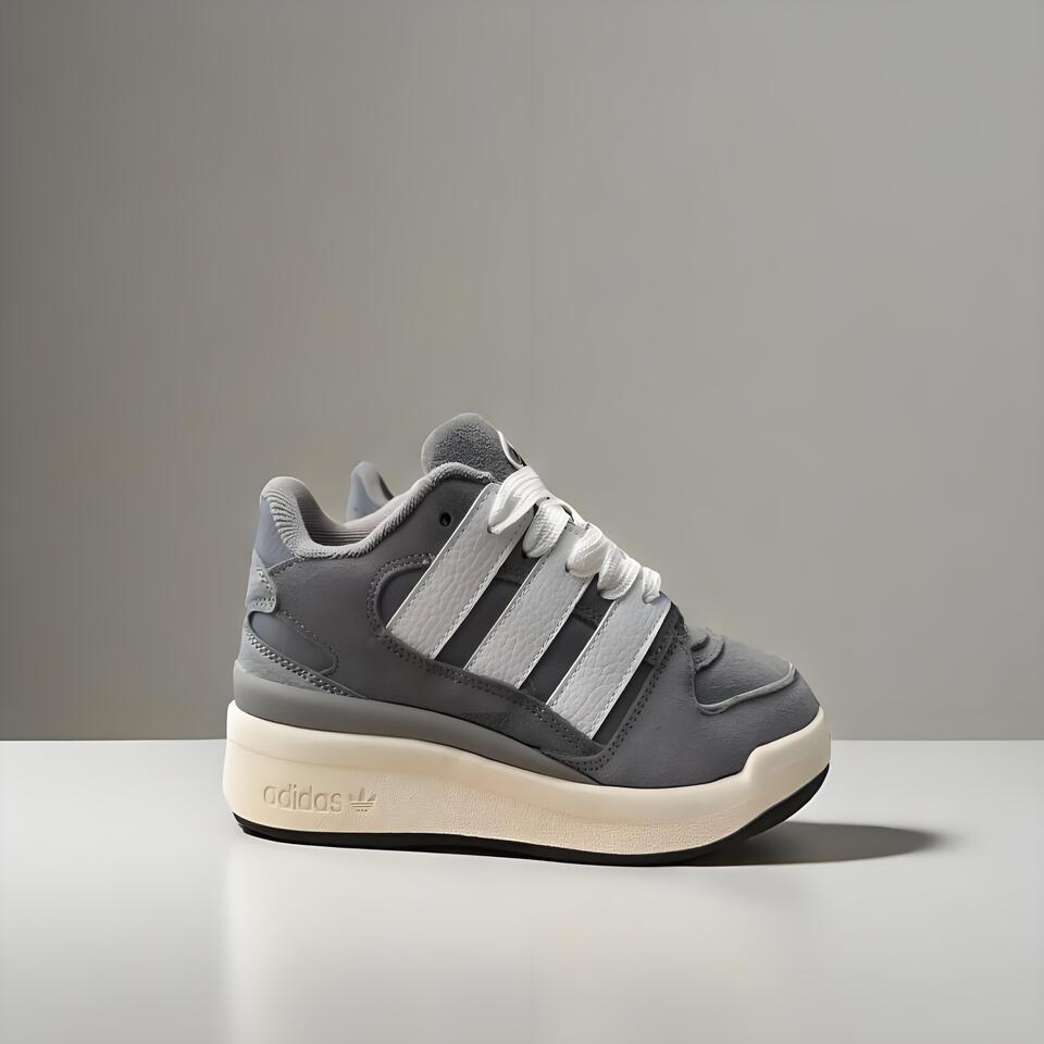 Adidas Originals Suede Sneakers in Grey White