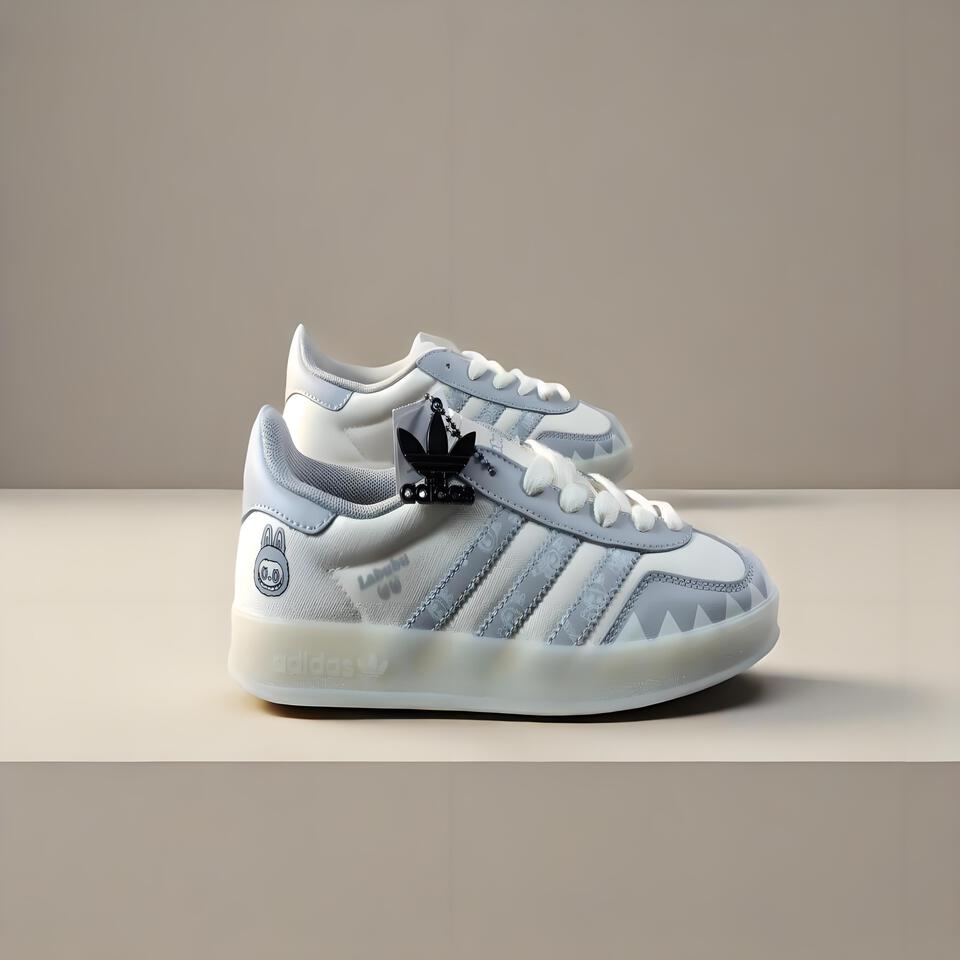 Adidas Originals x Labubu Canvas Sneakers | Unisex Low-Top Skate Shoes