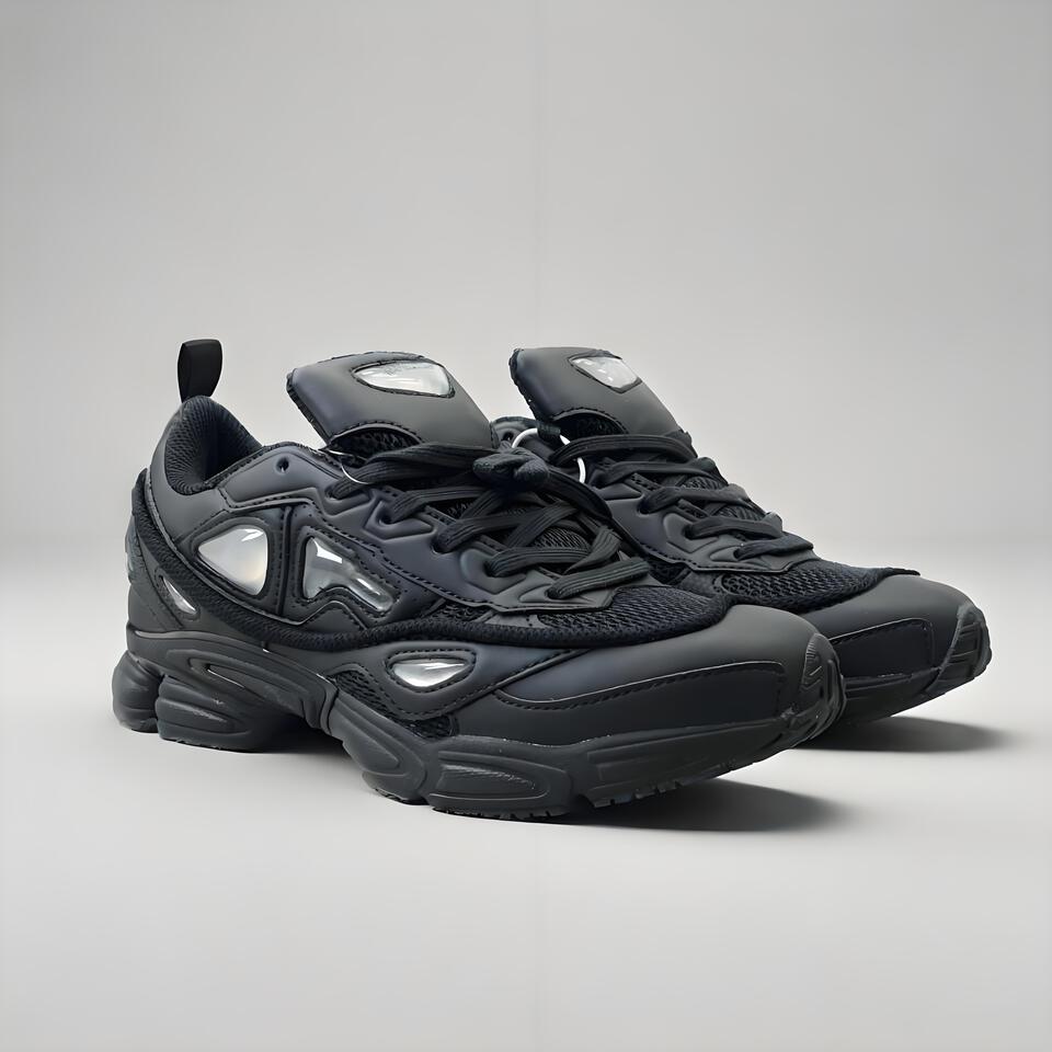 adidas Ozweego Black Leather Mesh Vintage Sneakers Men Women