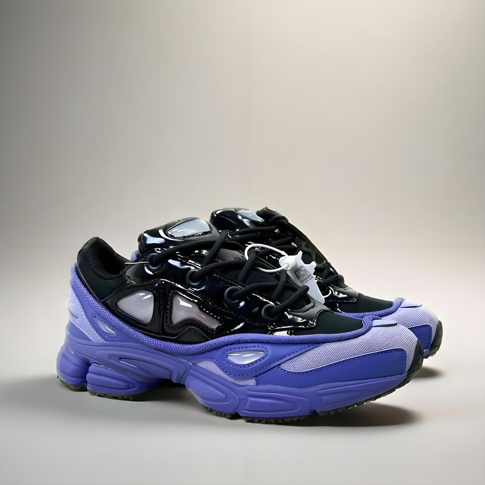 Adidas Ozweego Black Purple Retro Dad Shoes Chunky Platform Breathable