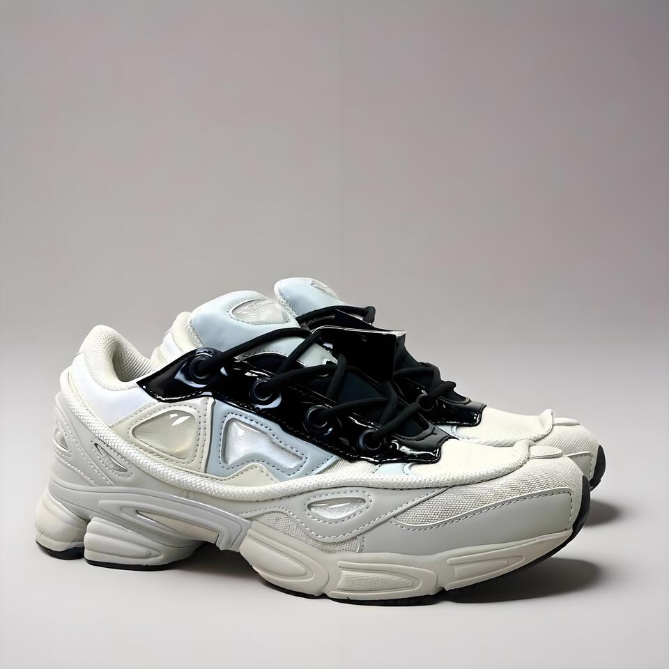 adidas Ozweego Off-White Black Textured Retro Dad Shoes