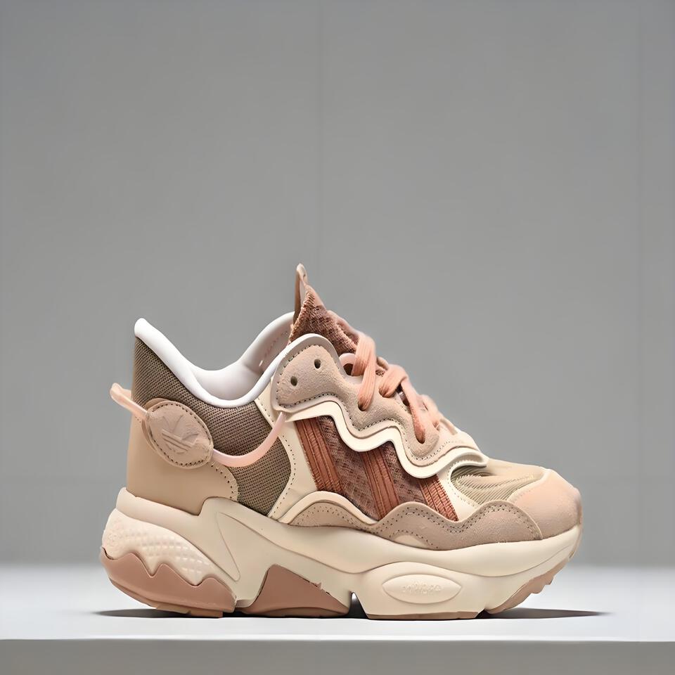 adidas Ozweego Sneakers Brown Pink Suede Retro Vintage Style Shoes