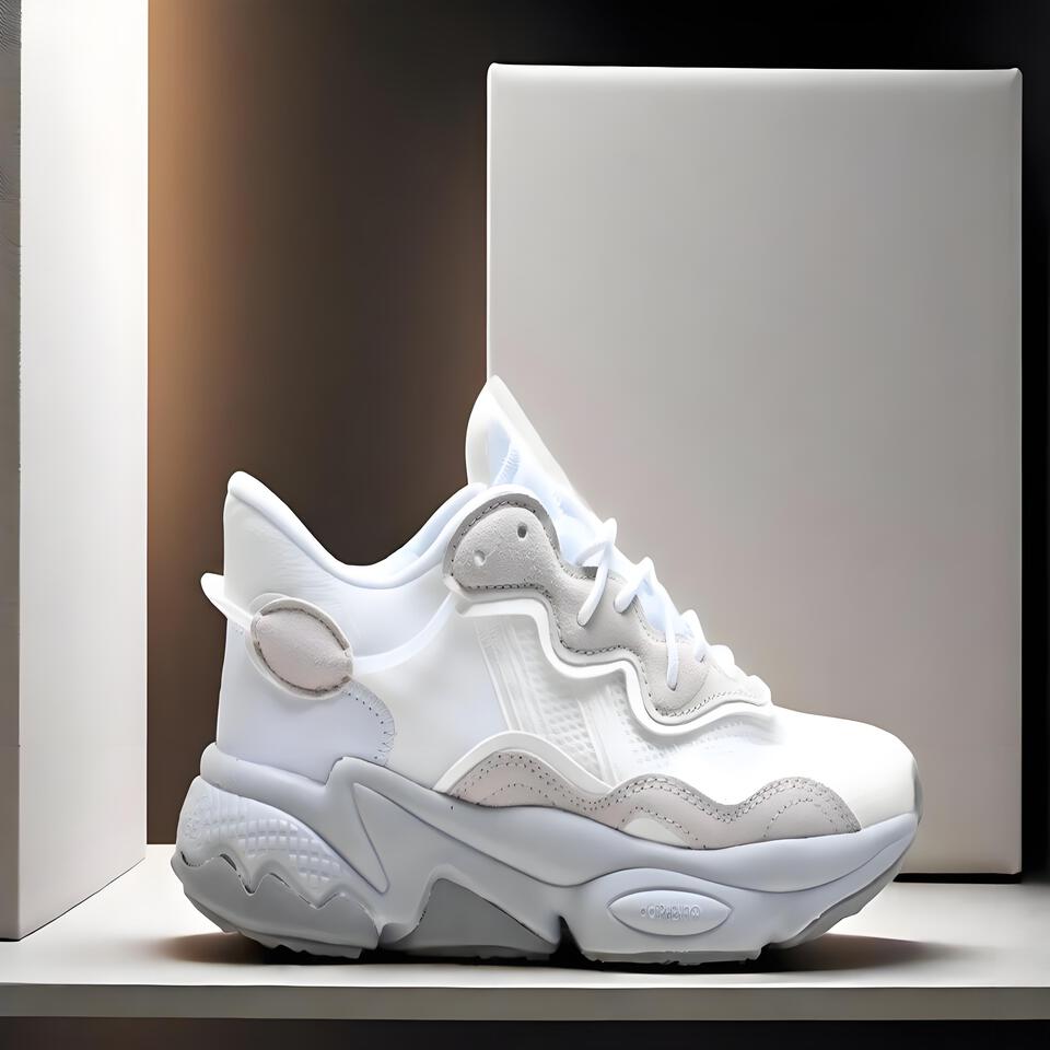 adidas OZWEEGO White Grey Suede Retro Sneakers