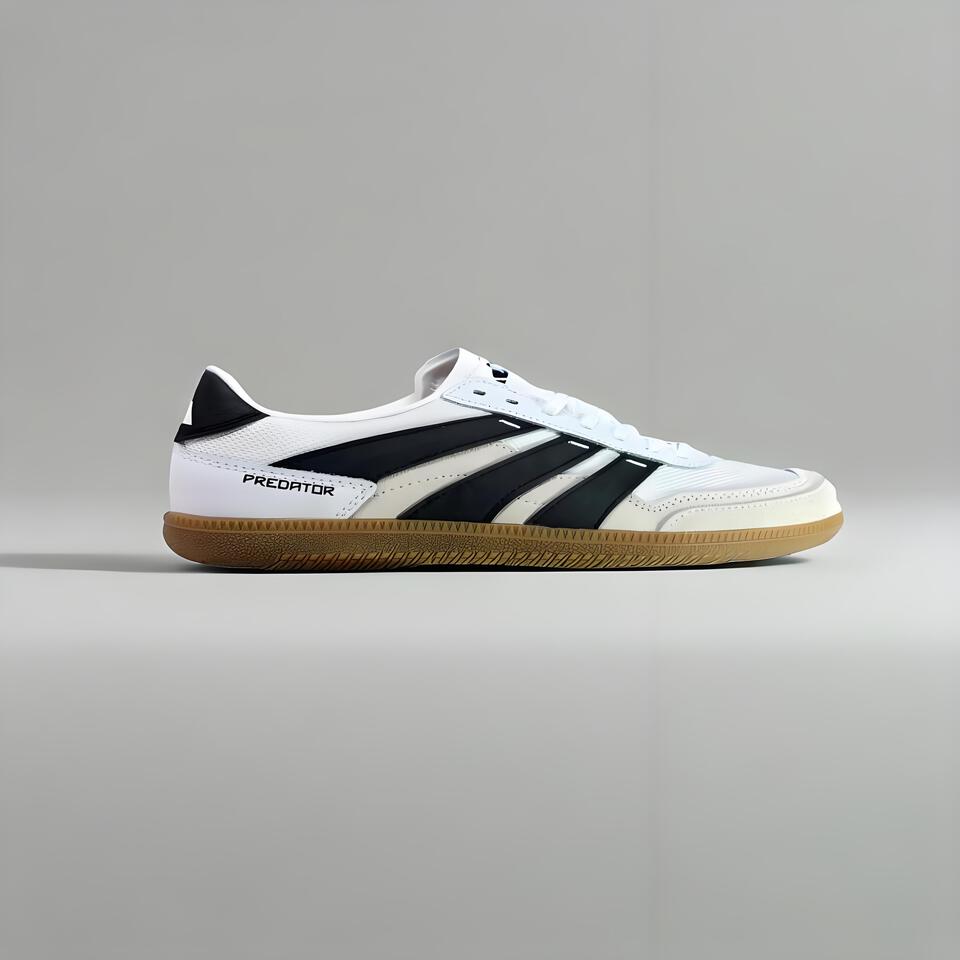 Adidas Predator Retro White Black Stripe Breathable Durable Sneakers