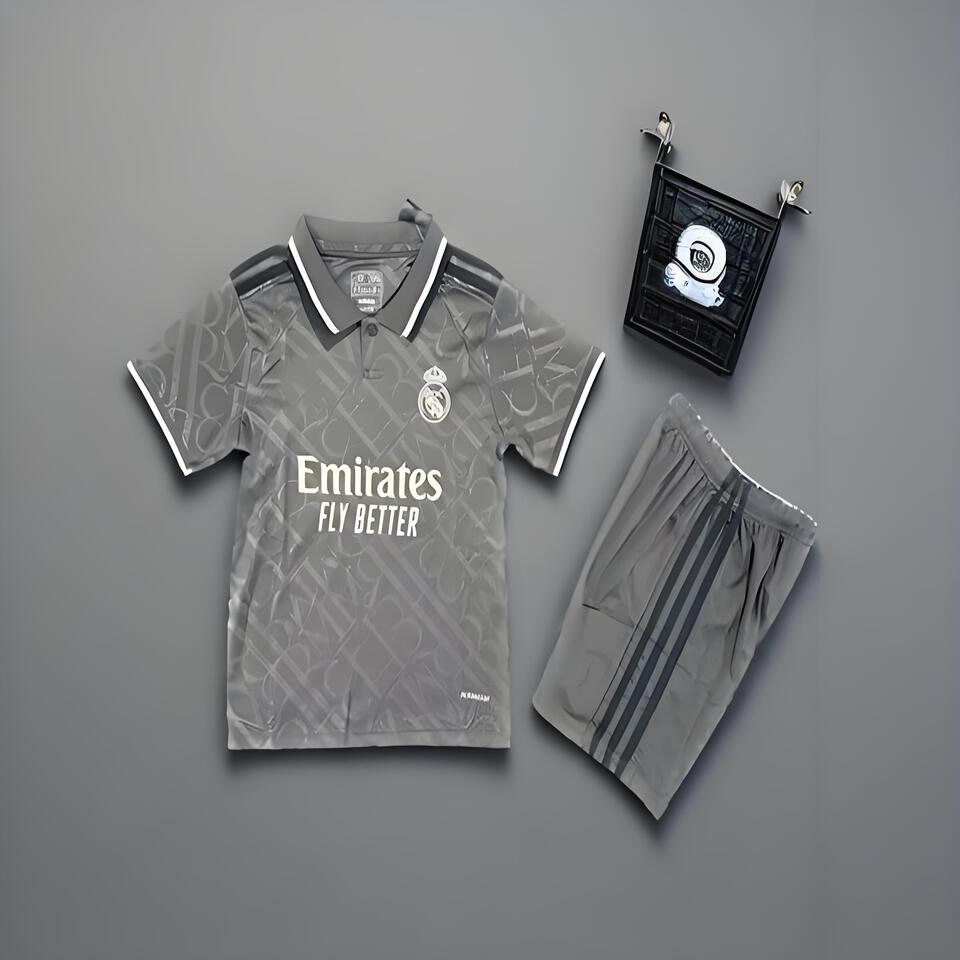 adidas Real Madrid Grey Breathable Men Women Sports Set