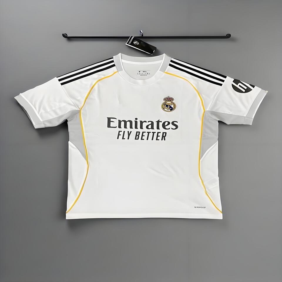 adidas Real Madrid Home Jersey 2024, Authentic White Football Shirt