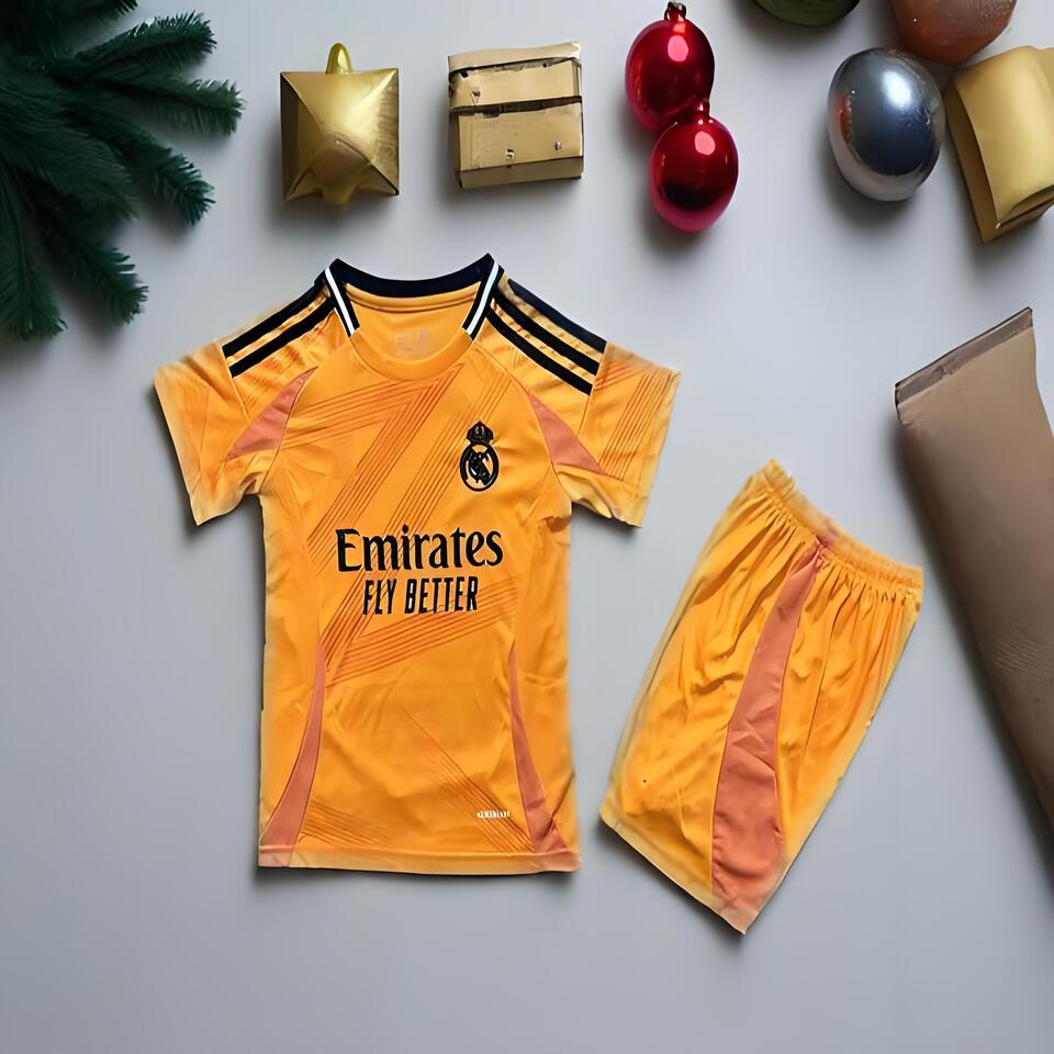 Adidas RM Orange Football Jersey Kit - Men's Sports Shirt Shorts Set