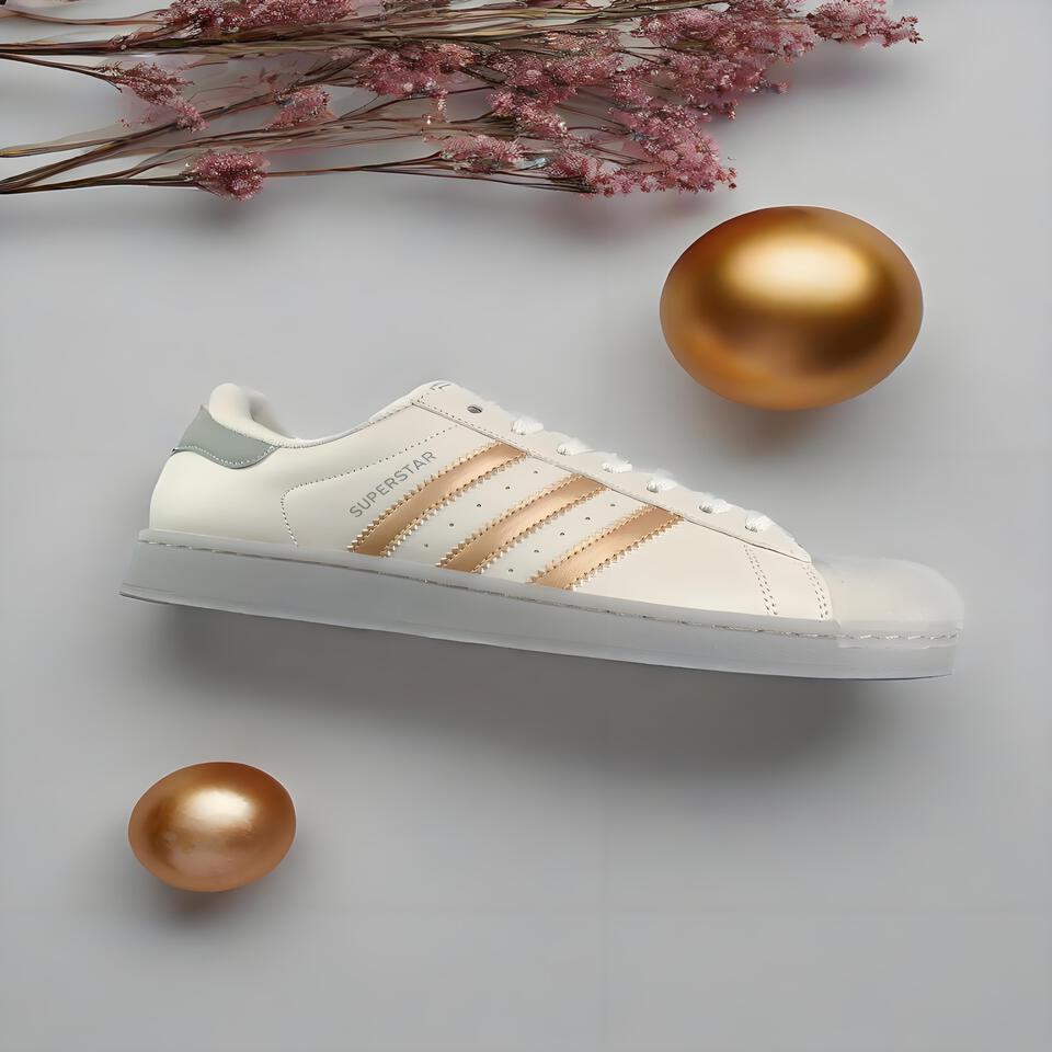 Adidas Superstar Men's White Shell Toe Sneakers