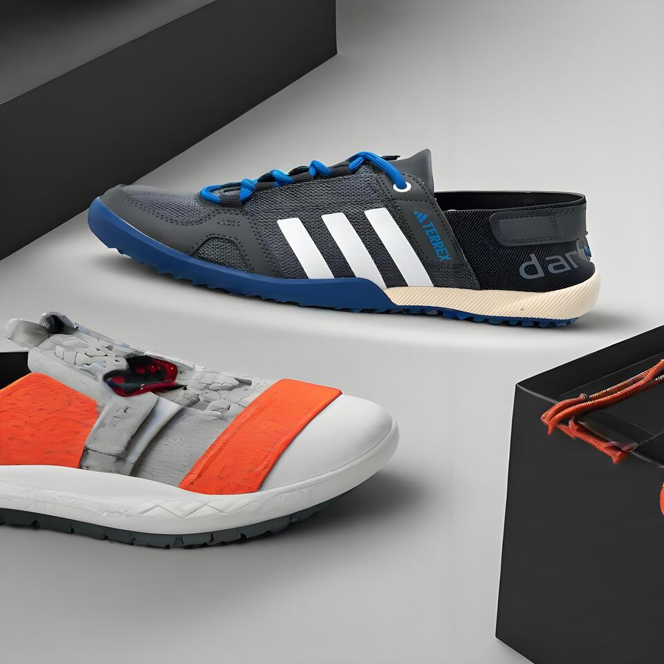 adidas TERREX hiking shoes men women grey blue white grip耐磨防滑