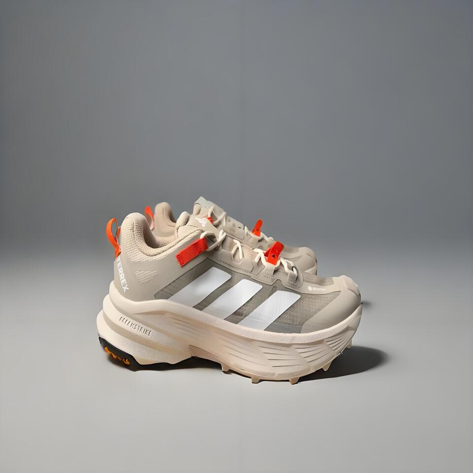 Adidas TERREX Hiking Shoes Unisex Light Beige Orange Outdoor Sneakers