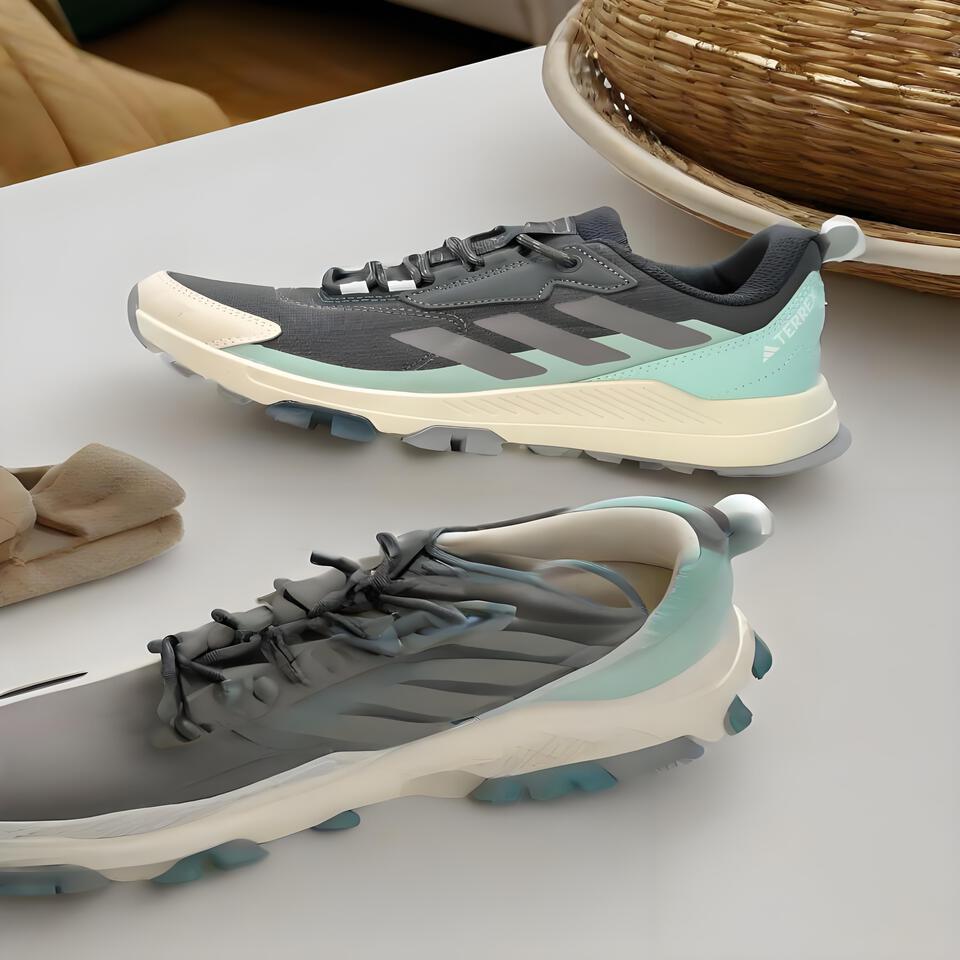 Adidas TERREX Outdoor Hiking Shoes Gray Green