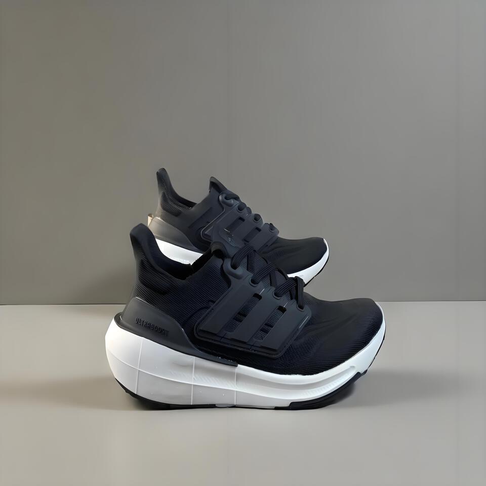 Adidas Ultraboost Black White Knit Running Shoes - Lightweight & Comfortable