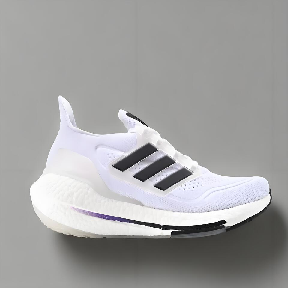 Adidas Ultraboost White Black Purple Running Shoes Boost Cushioning
