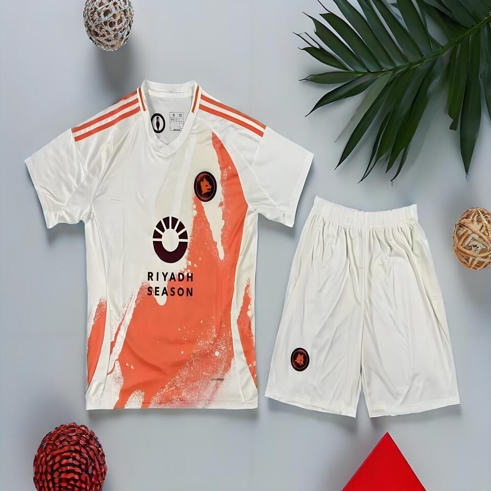 Adidas White Orange Football Training Set | Jersey Shorts Socks