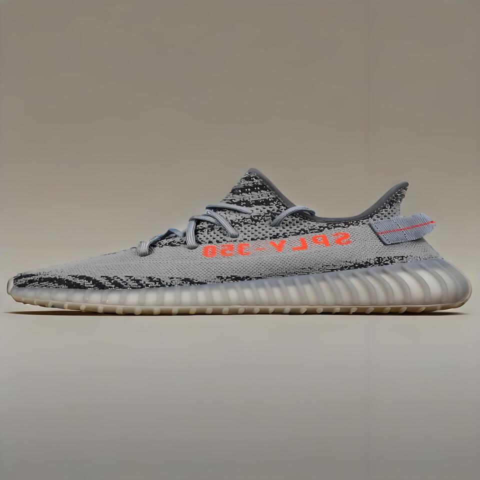 adidas Yeezy Boost 350 V2 Grey Orange | Primeknit Mens Womens Shoes