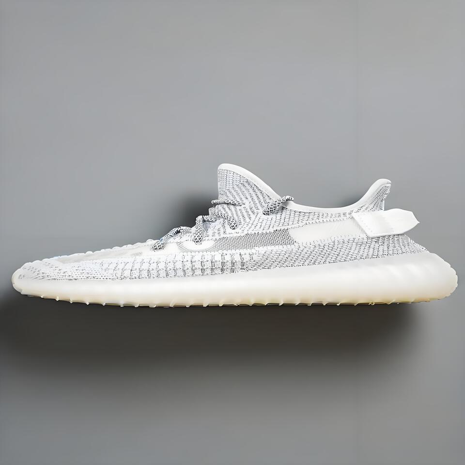 Adidas Yeezy Boost 350 V2 Static Gray White Primeknit Shoes