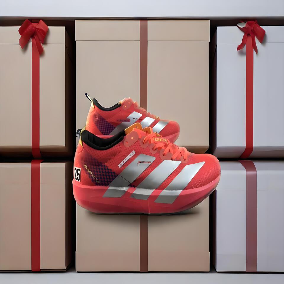 Adizero Adios Pro 3: Red Silver Racing Shoes for Elite Runners