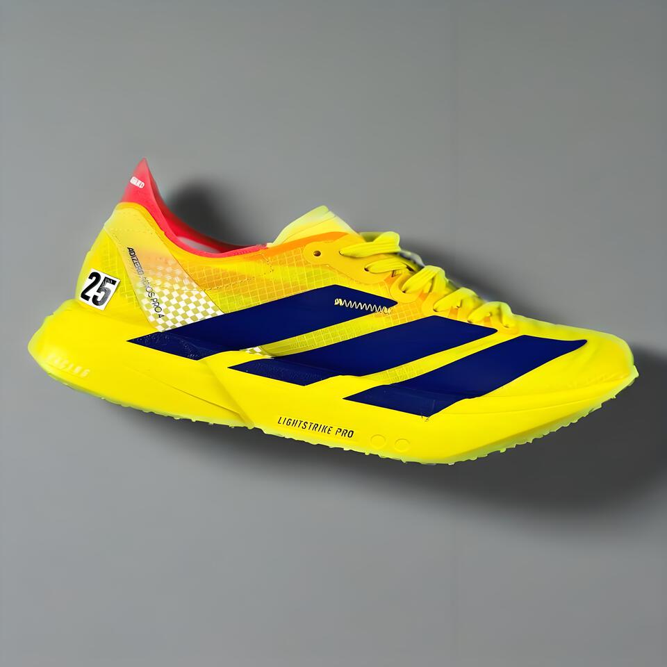 Adizero Mondo Pro: Lightweight Racing Shoes in Bold Yellow, Blue & Red