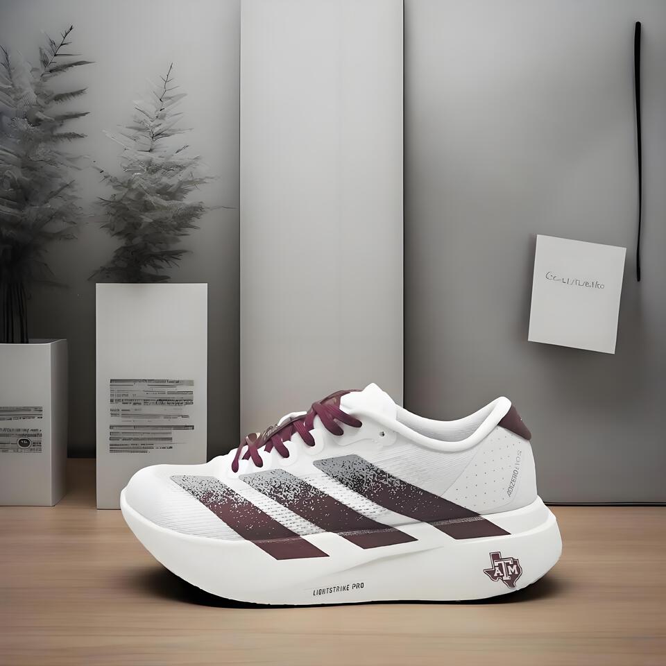 Adizero Pro Running Shoes: White & Red | Lightstrike Pro Racing Sneakers