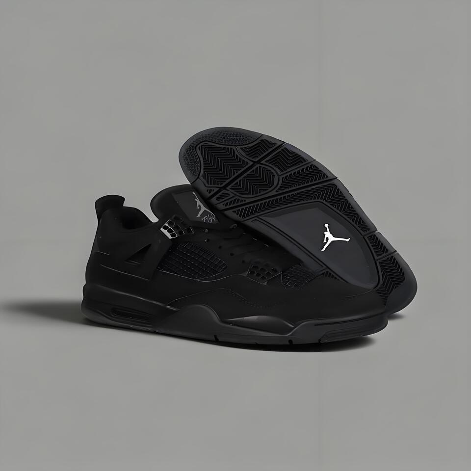 Air Jordan 4 Retro 'Black Cat' Men's Basketball Shoes